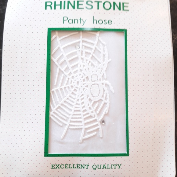 Spider & Rhinestone Pantyhose - Picture 8 of 8